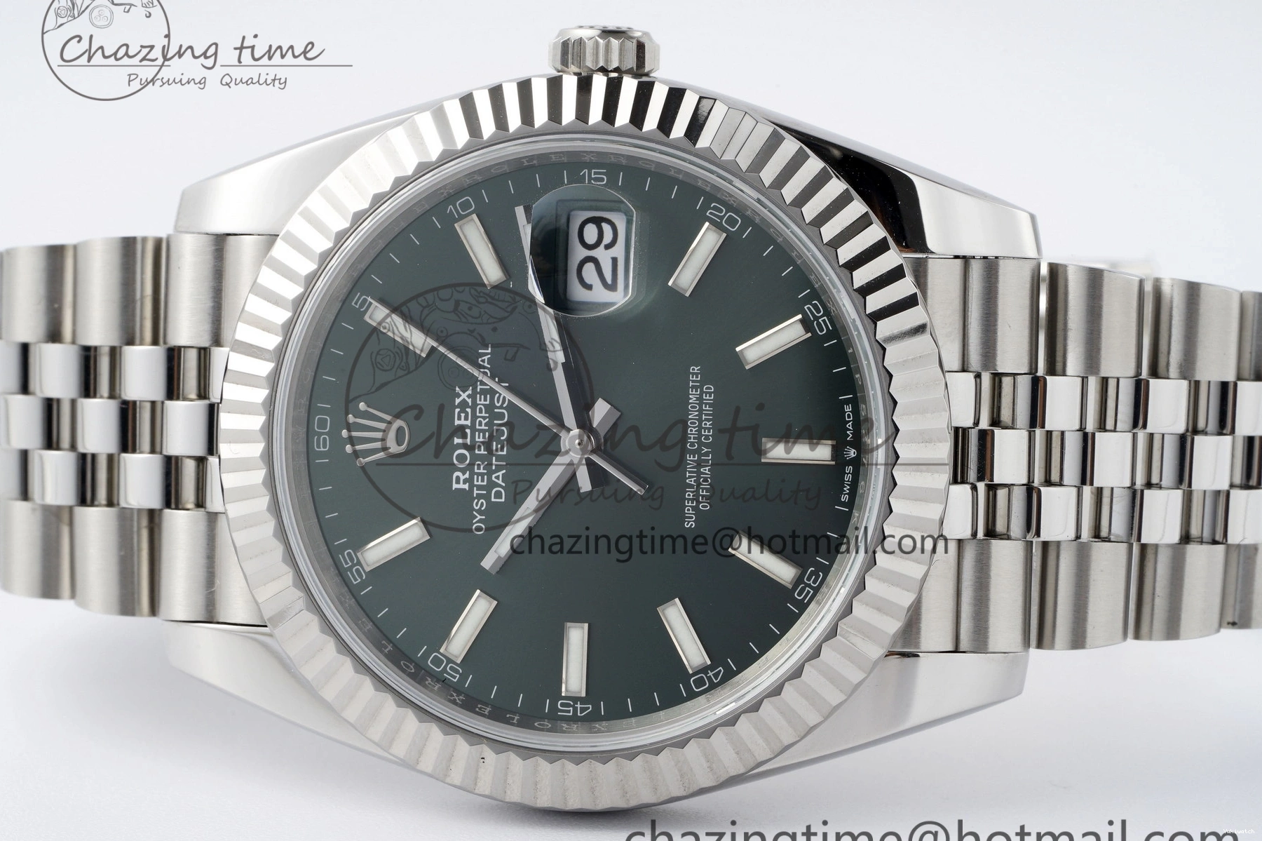 904L Best 41 1:1 Bracelet Steel Edition NTF Green Dial VR3235 126334 Stick on Jubilee DateJust 0316